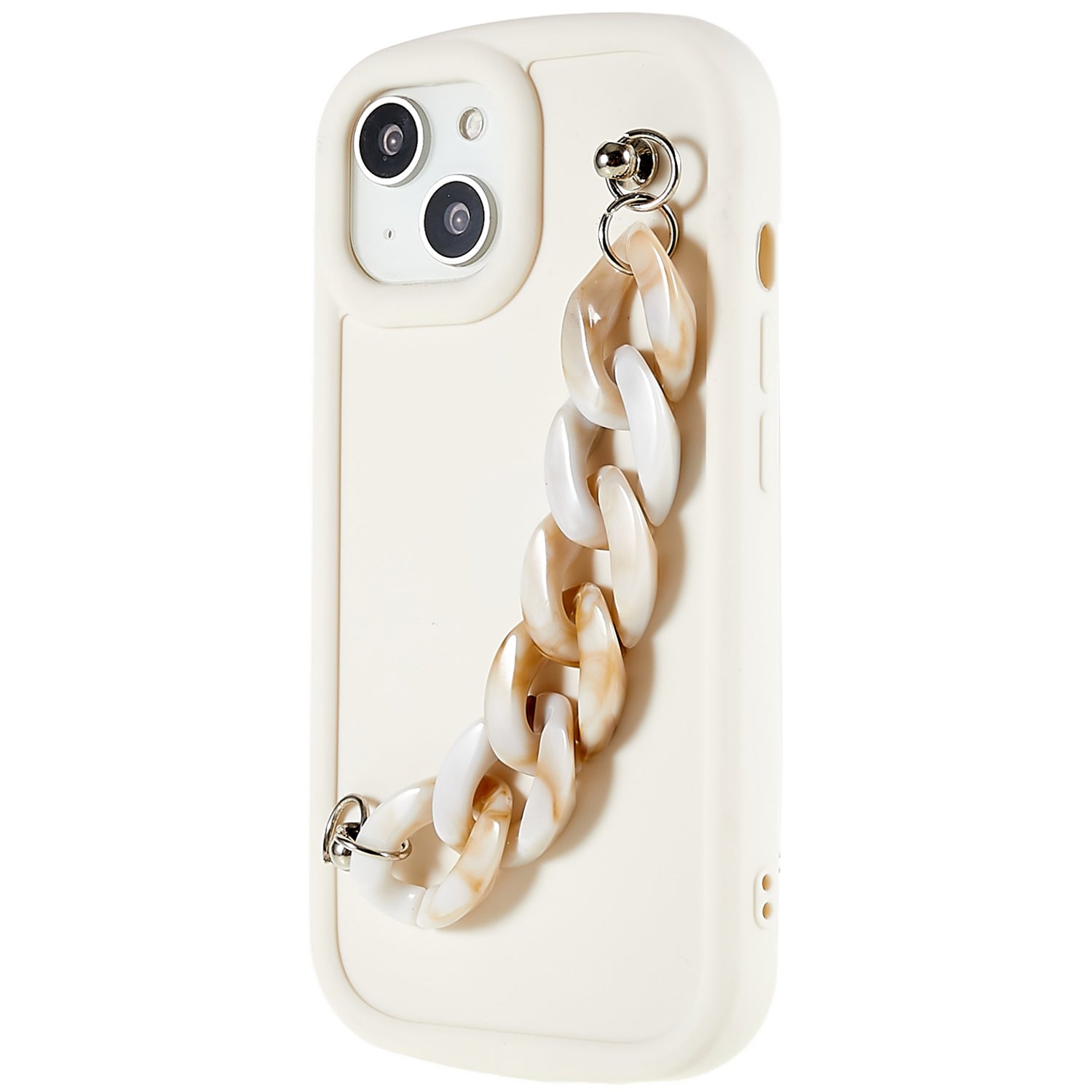 For iPhone 14 Plus TPU Phone Case with Chain Matte Surface Anti-Drop Phone Cover For iPhone 14 Plus TPU Phone Case with Chain Matte Surface Anti-Drop Phone Cover